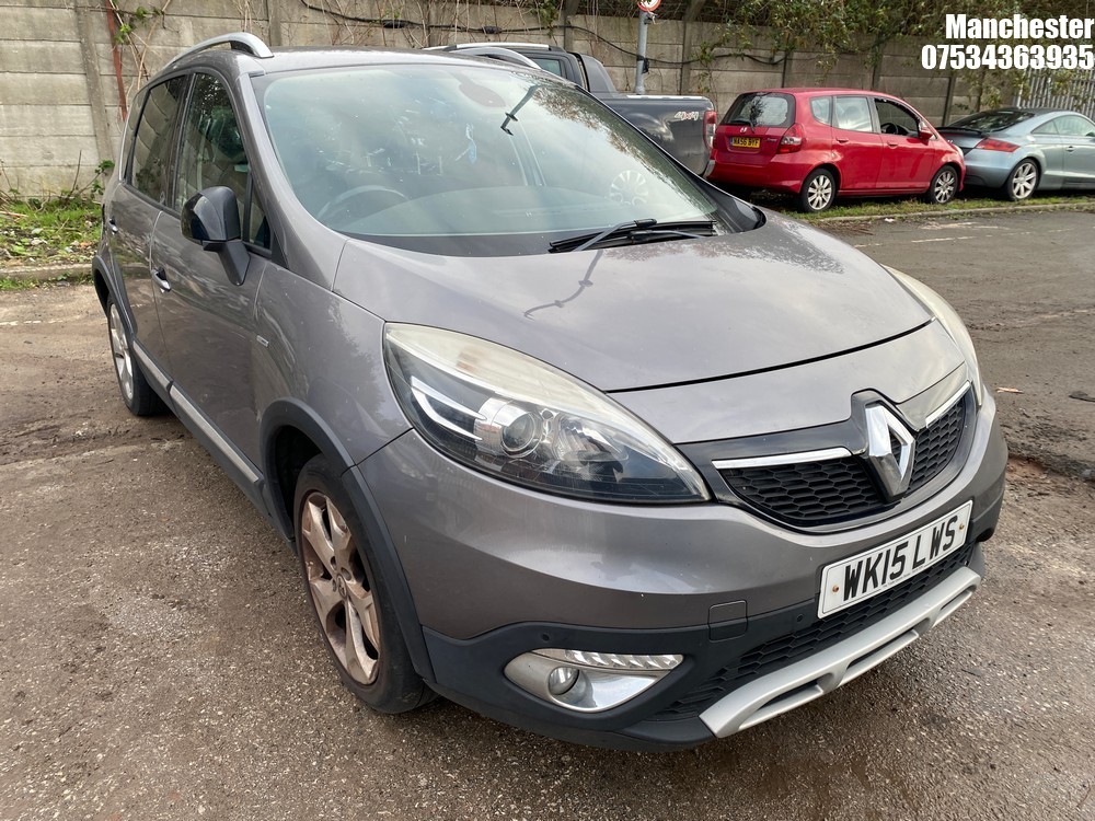 Location: Manchester - 2015 RENAULT SCENICX-D D-Q TTBOSE+NRG MPV REG: WK15LWS, 1461 Diesel, 6 Speed Manual Diesel, Former Keepers: 4, Keys: No, MOT Expiry date: 30/04/2026