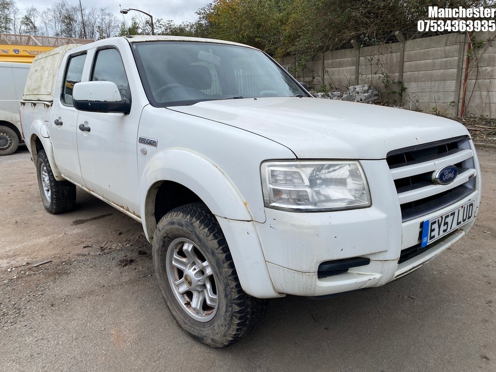 Location: Manchester - 2007 FORD RANGER D/C 4WD Pick-up REG: EY57LUD, 2500 Diesel, 5 Speed Manual Diesel, Former Keepers: 5, Keys: No, MOT Expiry date: 10/08/2024