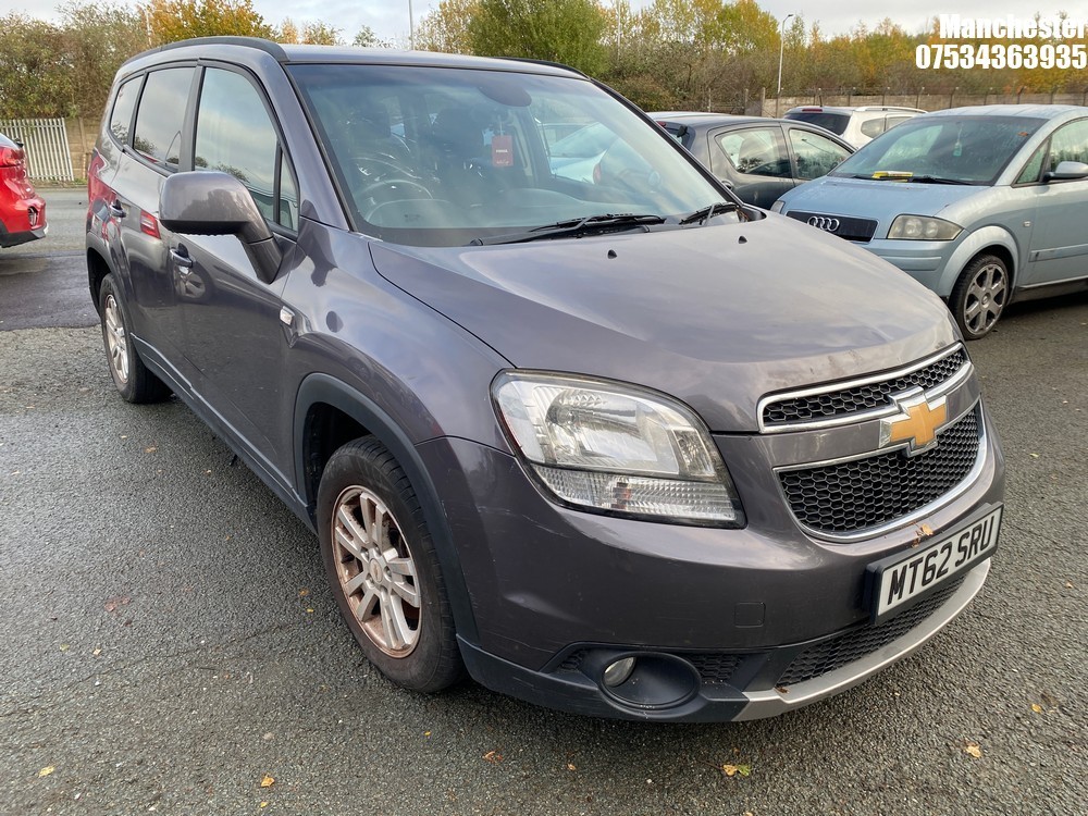 Location: Manchester - 2013 CHEVROLET ORLANDO LT VCDI AUTO MPV REG: MT62SRU, 1998 Diesel, 6 Speed Auto Diesel, Former Keepers: 6, Keys: No, MOT Expiry date: 01/08/2025