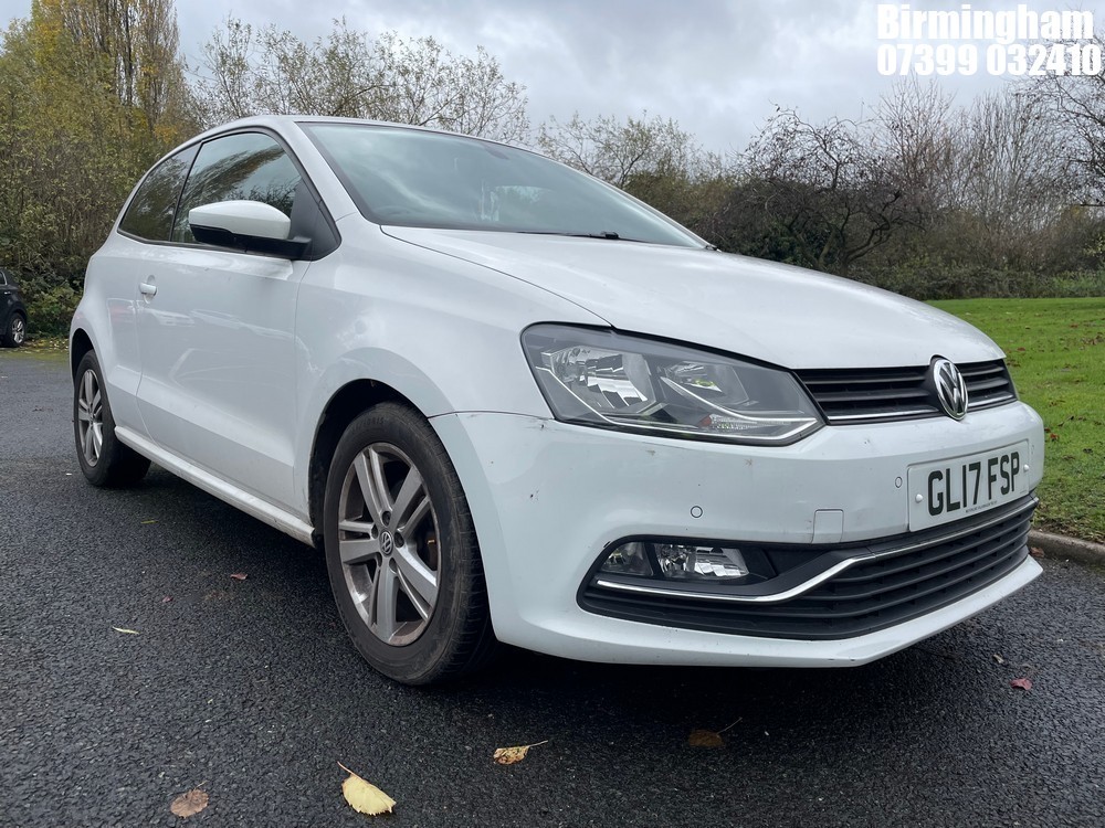 Location: Birmingham - 2017 VOLKSWAGEN POLO MATCH EDITION TSI 3 DOOR HATCHBACK REG: GL17FSP, 1197CC PETROL, 5 SPEED MANUAL PETROL, Former Keepers: 1, Keys: Yes, MOT Expiry date: 17/06/2025
