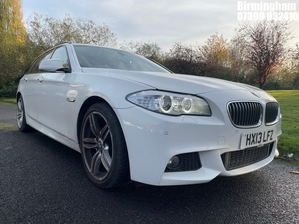Location: Birmingham - 2013 BMW 520D M SPORT AUTO ESTATE REG: HX13LFZ, 1995CC DIESEL, 8 SPEED AUTO DIESEL, Former Keepers: 2, Keys: Yes, MOT Expiry date: 12/03/2026