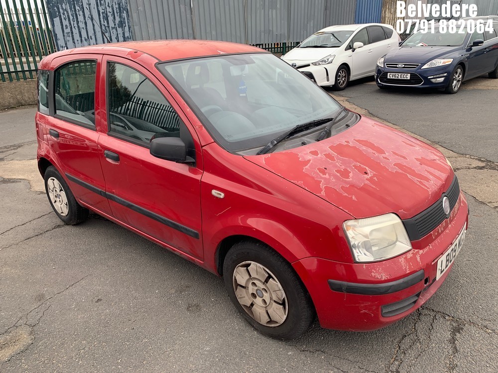 Location: Belvedere - 2009 FIAT PANDA ACTIVE ECO 5 Door Hatchback REG: LB09MGZ, Keys: No, MOT Expiry date: 03/04/2025, 1108 Petrol, 5 Speed Manual Petrol, Former Keepers: 3