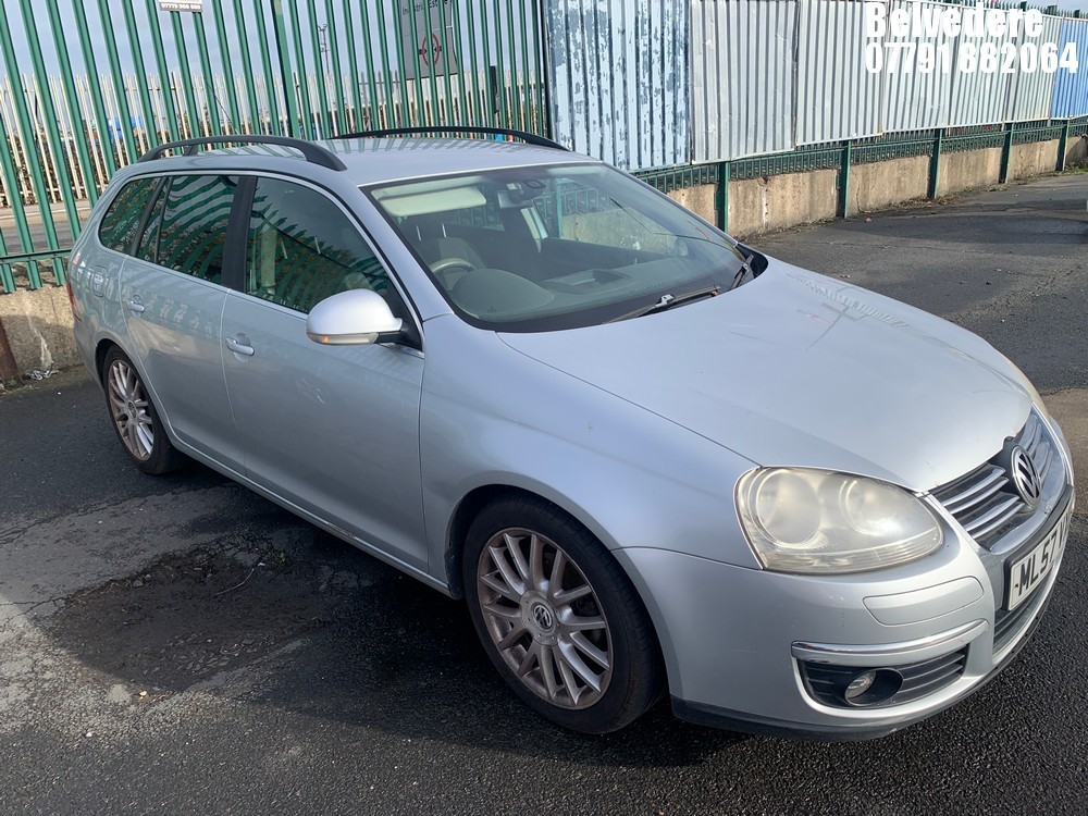 Location: Belvedere - 2007 VOLKSWAGEN GOLF SPORTLINE TDI 140 Estate REG: ML57VXU, Keys: No, MOT Expiry date: 30.07.2025, 1968 Diesel, 6 Speed Manual Diesel, Former Keepers: 5