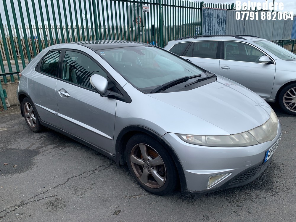 Location: Belvedere - 2006 HONDA CIVIC ES I-VTEC 5 Door Hatchback REG: GF06OSA, Keys: No, MOT Expiry date: 23.03.2026, 1799 Petrol, 6 Speed Manual Petrol, Former Keepers: 4