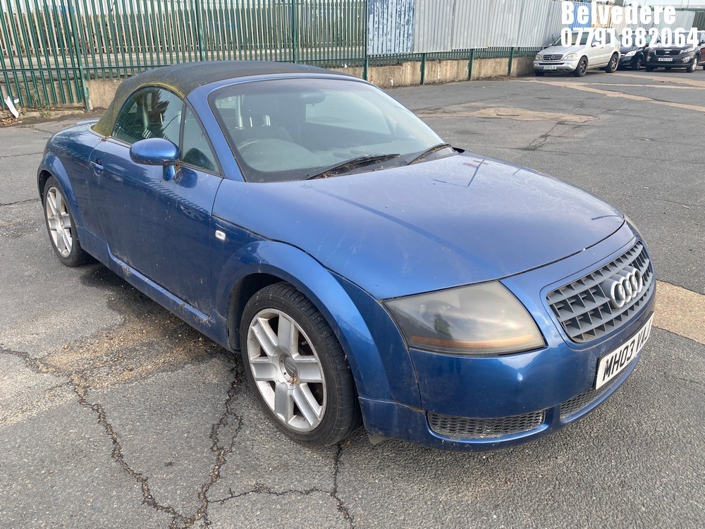 Location: Belvedere - 2003 AUDI TT ROADSTER (150 BHP) Convertible REG: MH03VAJ, Keys: No, MOT Expiry date: 17/04/2024, 1781 Petrol, 5 Speed Manual Petrol, Former Keepers: 11
