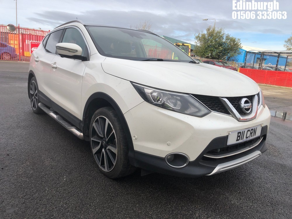 Location: Edinburgh - 2014 NISSAN QASHQAI TEKNA DCI 5 DOOR HATCHBACK REG: B11CRN, 1461cc DIESEL, 6 SPEED MANUAL DIESEL, Former Keepers: 3, Keys: Yes, MOT Expiry date: 07/07/2025