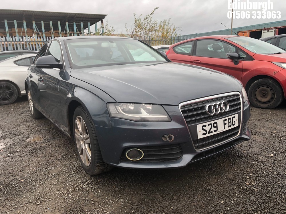 Location: Edinburgh - 2008 AUDI A4 SE TDI 6SP 4 Door Saloon REG: S29FBG, Keys: Yes, MOT Expiry date: 04/04/2026, 1968 Diesel, 6 Speed Manual Diesel, Former Keepers: 10