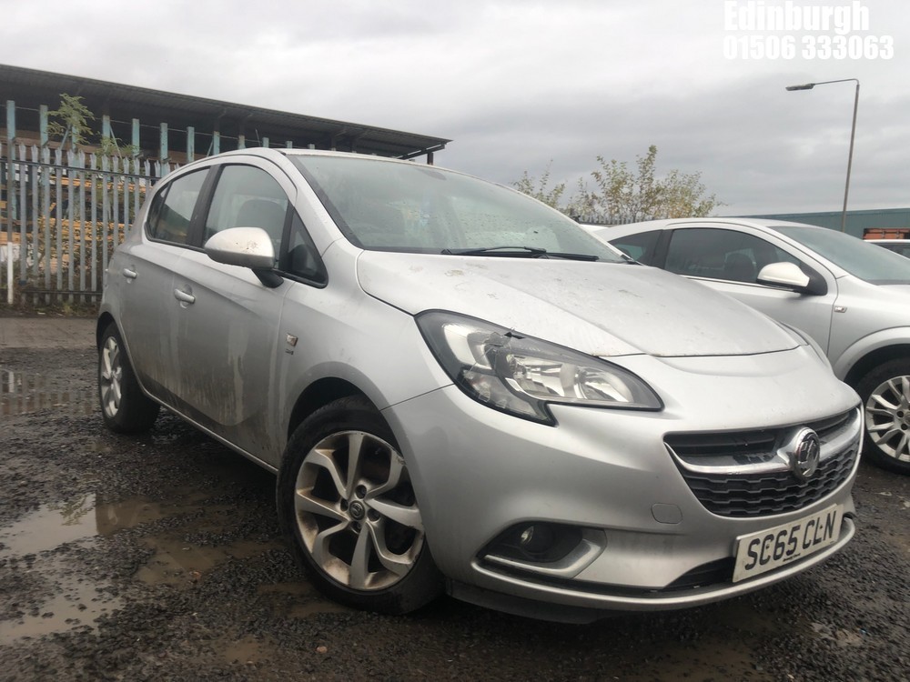 Location: Edinburgh - 2015 VAUXHALL CORSA SRI 5 Door Hatchback REG: SC65CLN, Keys: No, MOT Expiry date: 03/01/2026, 1229 Petrol, 5 Speed Manual Petrol, Former Keepers: 3