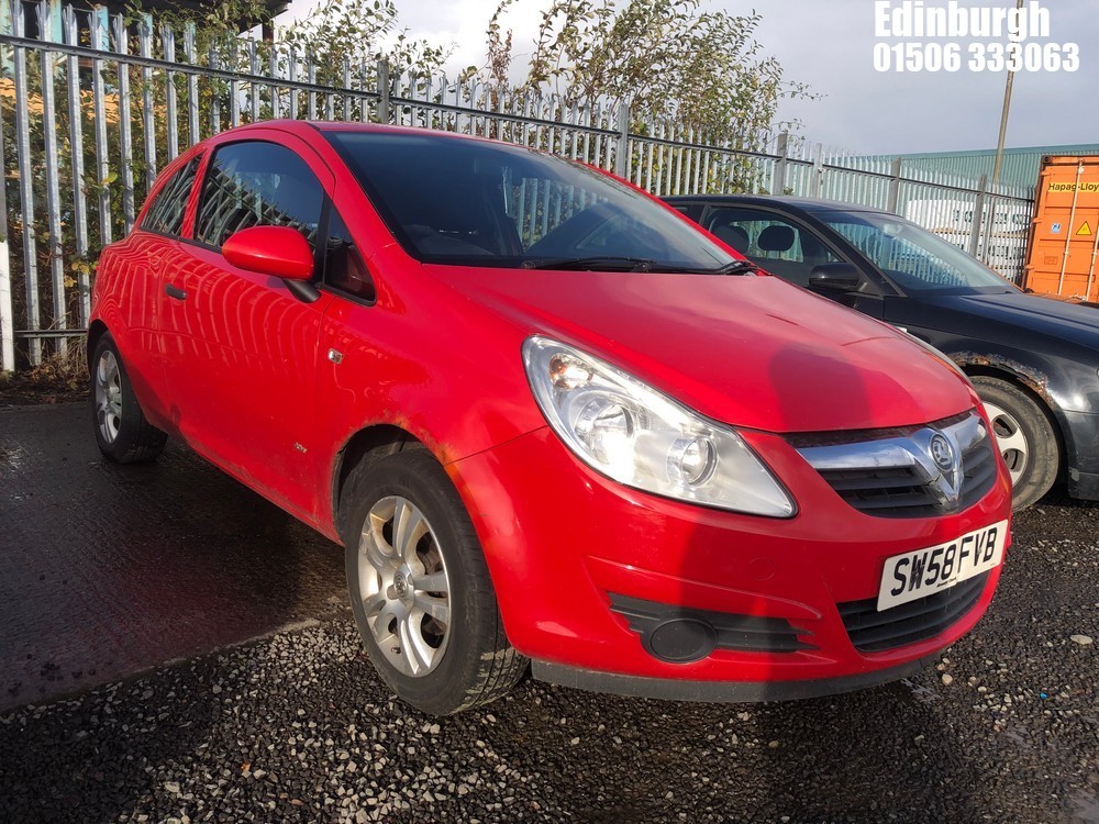 Location: Edinburgh - 2009 VAUXHALL CORSA ACTIVE ECOFLEX CDTI 3 Door Hatchback REG: SW58FVB, Keys: No, MOT Expiry date: 07/08/2026, 1248 Diesel, 5 Speed Manual Diesel, Former Keepers: 4