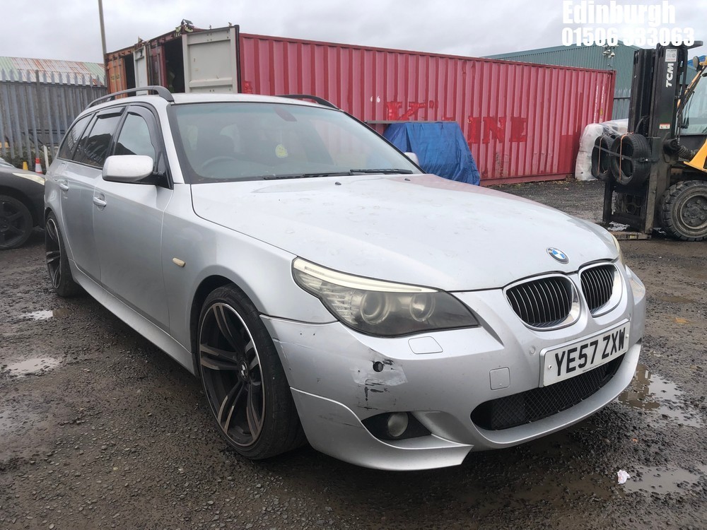 Location: Edinburgh - 2007 BMW 525D M SPORT TOURING A Estate REG: YE57ZXW, Keys: No, MOT Expiry date: 18/08/2025, 2993 Diesel, 6 Speed Auto Diesel, Former Keepers: 7