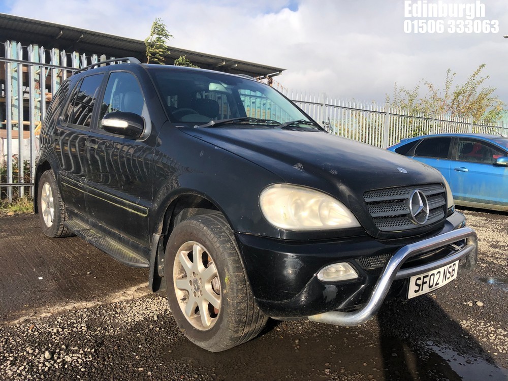 Location: Edinburgh - 2002 MERCEDES ML270 CDI AUTO Estate REG: SF02NSB, Keys: No, MOT Expiry date: 11/11/2022, 2688 Diesel, 5 Speed Auto Diesel, Former Keepers: 8