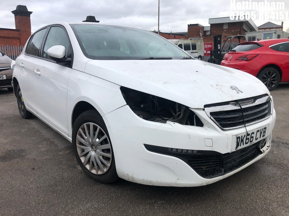 Location: Nottingham - 2016 PEUGEOT 308 ACCESS BLUE HDI S/S 5 Door Hatchback REG: DK66CVB, Keys: No, MOT Expiry date: 09/09/2025, 1560 Diesel, 6 Speed Manual Diesel, Former Keepers: 5