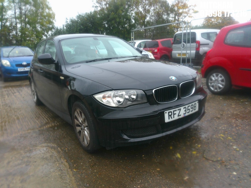 Location: Mitcham - 2011 BMW 118D ES 5 Door Hatchback REG: RFZ3598, Keys: No, MOT Expiry date: 05/02/2026, 1995 Diesel, 6 Speed Manual Diesel, Former Keepers: 6
