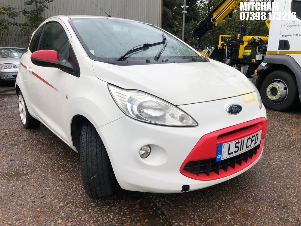 Location: Mitcham - 2011 FORD KA GRAND PRIX 3 Door Hatchback REG: LS11CFD, Keys: No, MOT Expiry date: 27/10/2025, 1242 Petrol, 5 Speed Manual Petrol, Former Keepers: 7