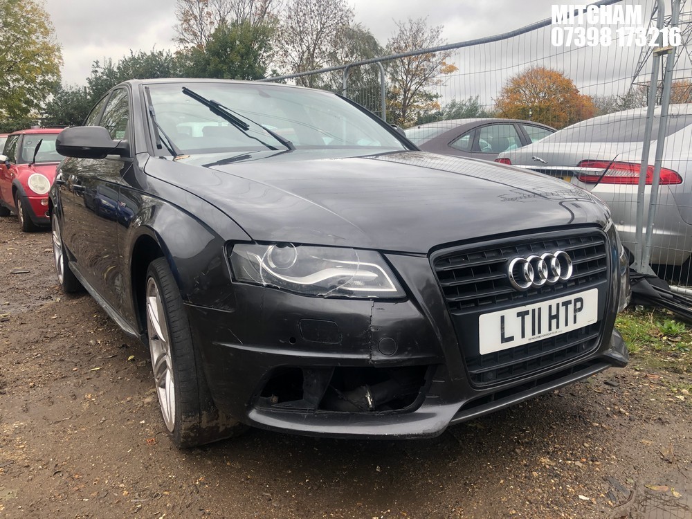 Location: Mitcham - 2011 AUDI A4 S LINE BLACK EDIT TFSI 4 Door Saloon REG: LT11HTP, Keys: No, MOT Expiry date: 09/06/2026, 1798 Petrol, Variable Speed Auto Petrol, Former Keepers: 8
