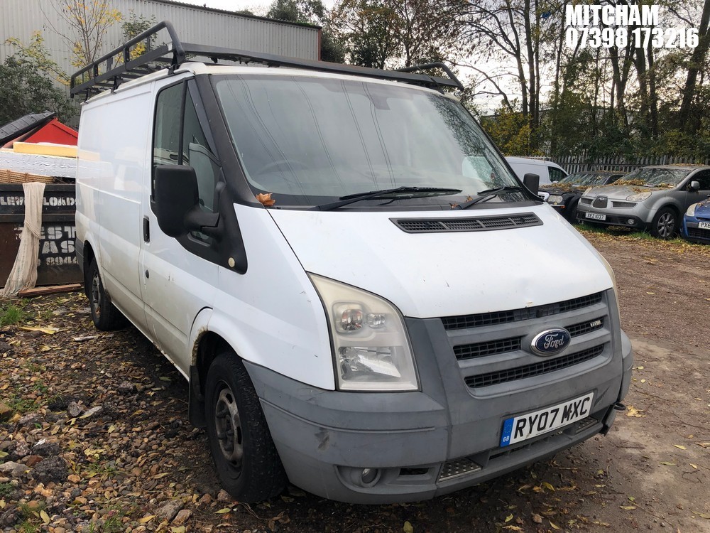 Location: Mitcham - 2007 FORD TRANSIT 85 T260S FWD Panel Van REG: RY07MXC, Keys: No, MOT Expiry date: 24/04/2026, 2198 Diesel, 5 Speed Manual Diesel, Former Keepers: 3