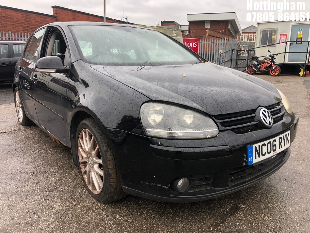 Location: Nottingham - 2006 VOLKSWAGEN GOLF SPORT TDI 5 Door Hatchback REG: NC06RYK, Keys: No, MOT Expiry date: 13/06/2024, 1968 Diesel, 6 Speed Manual Diesel, Former Keepers: 6