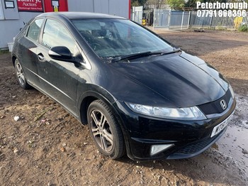 Location: Peterborough - 2011 HONDA CIVIC SI-T I-VTEC 5 Door Hatchback REG: MT61XCG, Keys: No, MOT Expiry date: 19/07/2025, 1339 Petrol, 6 Speed Manual Petrol, Former Keepers: 3
