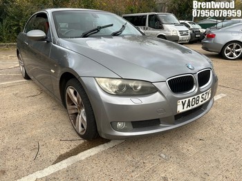 Location: Brentwood - 2008 BMW 320D SE Convertible REG: YA08SZY, Keys: No, MOT Expiry date: 16/01/2026, 1995 Diesel, 6 Speed Manual Diesel, Former Keepers: 7