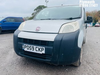 Location: Plymouth - 2009 FIAT FIORINO 8V Panel Van REG: PO59CKP, Keys: No, MOT Expiry date: 01/04/2025, 1360 Petrol, 5 Speed Manual Petrol, Former Keepers: 5