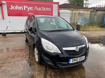 Location: Hull - 2010 VAUXHALL MERIVA EXCLUSIV CDTI MPV REG: DN10OGO, Keys: No, MOT Expiry date: 28/07/2026, 1248 Diesel, 5 Speed Manual Diesel, Former Keepers: 7