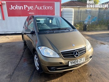 Location: Hull - 2009 MERCEDES A150 CLASSIC SE 5 Door Hatchback REG: YH09ZFJ, Keys: No, MOT Expiry date: 11/08/2025, 1498 Petrol, 5 Speed Manual Petrol, Former Keepers: 4
