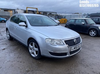 Location: Leeds - 2008 VOLKSWAGEN PASSAT HIGHLINE TDI 4 Door Saloon REG: LM58HDJ, Keys: No, MOT Expiry date: 11-03-2026, 1968 Diesel, 6 Speed Manual Diesel, Former Keepers: 9