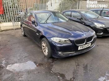 Location: Hayes - 2013 BMW 520D SE AUTO 4 Door Saloon REG: FR13LHY, Keys: No, MOT Expiry date: 22/03/2026, 1995 Diesel, 8 Speed Auto Diesel, Former Keepers: 7