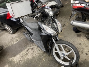 Location: Hayes - 2017 HONDA NSC 110 MPDH Motorcycle REG: LE17BUP, Keys: No, MOT Expiry date: 08/05/2024, 108 Petrol, Automatic, Former Keepers: 7