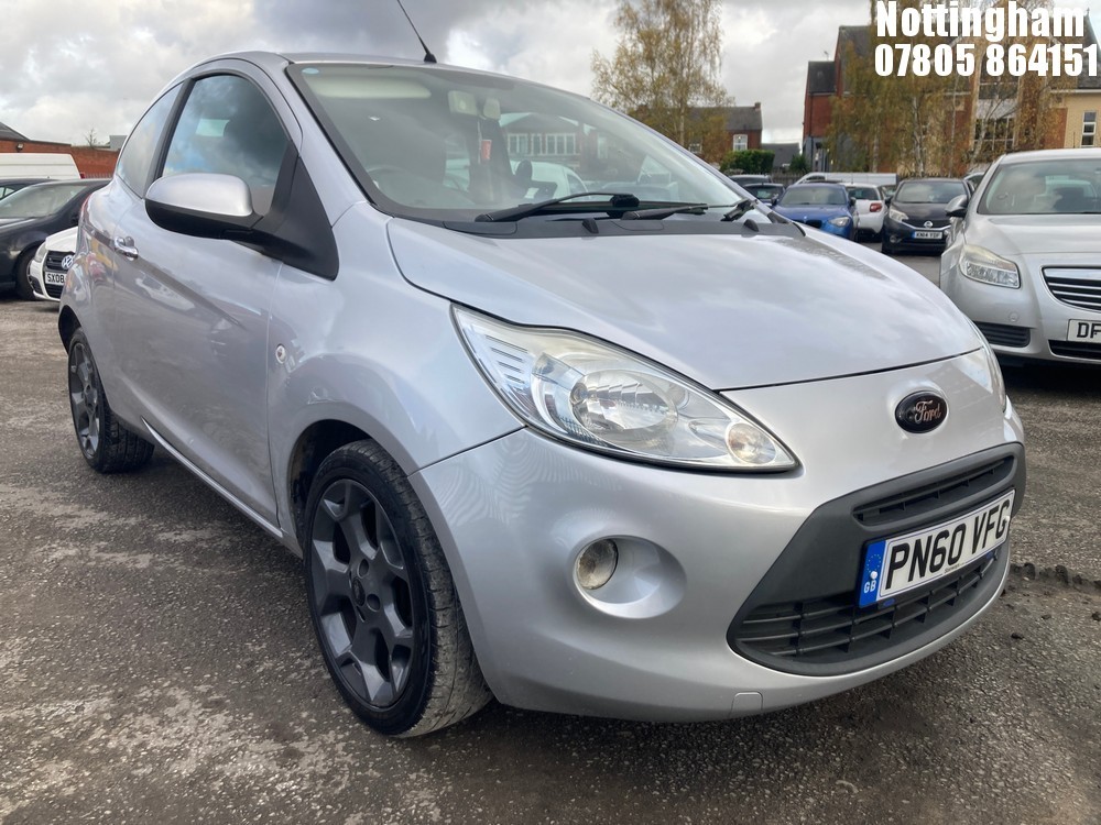 Location: Nottingham - 2010 FORD KA TITANIUM 3 DOOR HATCHBACK REG: PN60VFG, 1242cc PETROL, 5 SPEED MANUAL PETROL, Former Keepers: 2, Keys: Yes, MOT Expiry date: 30/06/2026