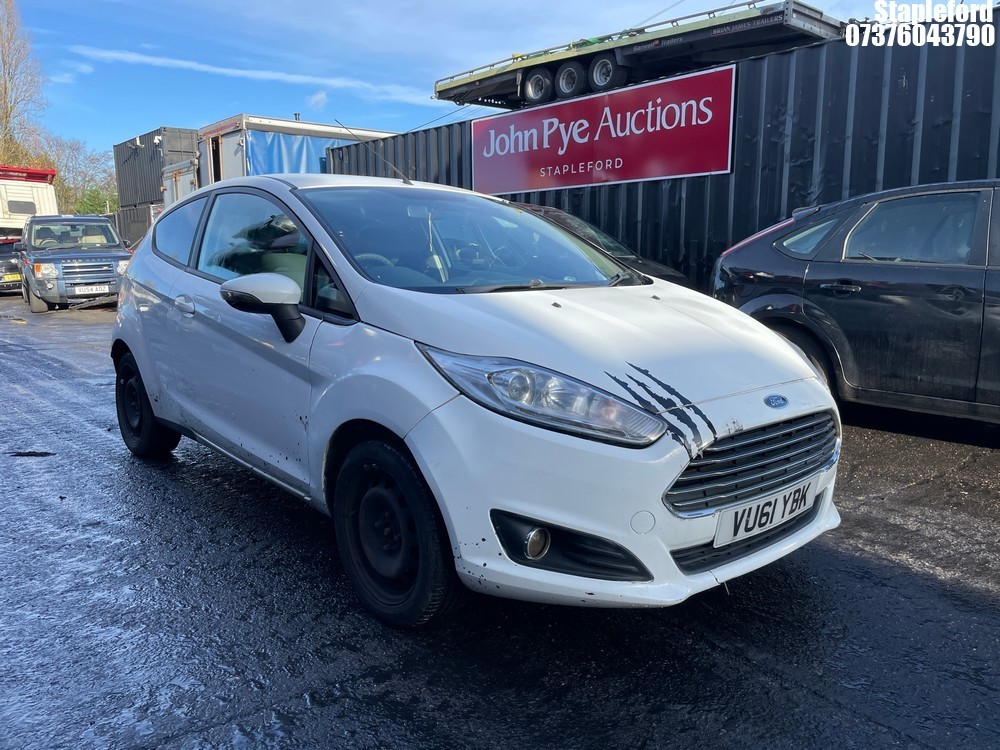 Location: Stapleford - 2011 FORD FIESTA EDGE 60 3 Door Hatchback REG: VU61YBK, Keys: Yes, MOT Expiry date: 08/01/2026, 1242 Petrol, 5 Speed Manual Petrol, Former Keepers: 7