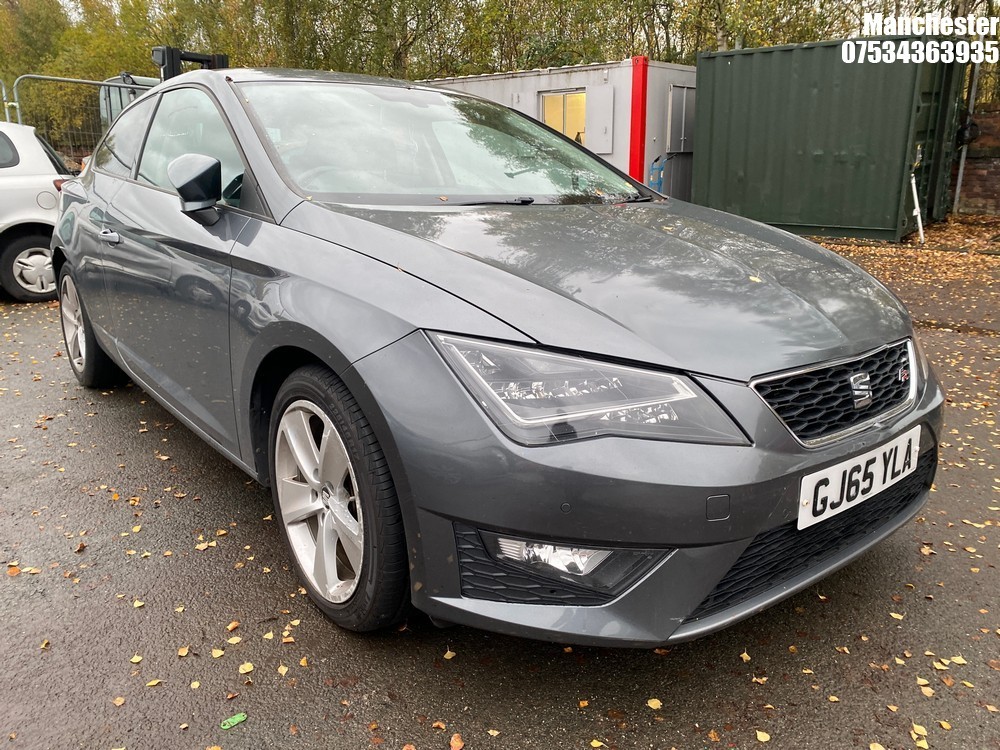 Location: Manchester - 2015 SEAT LEON FR TECHNOLOGY TDI 3 Door Hatchback REG: GJ65YLA, 1968 Diesel, 6 Speed Manual Diesel, Former Keepers: 4, Keys: No, MOT Expiry date: 03/06/2026