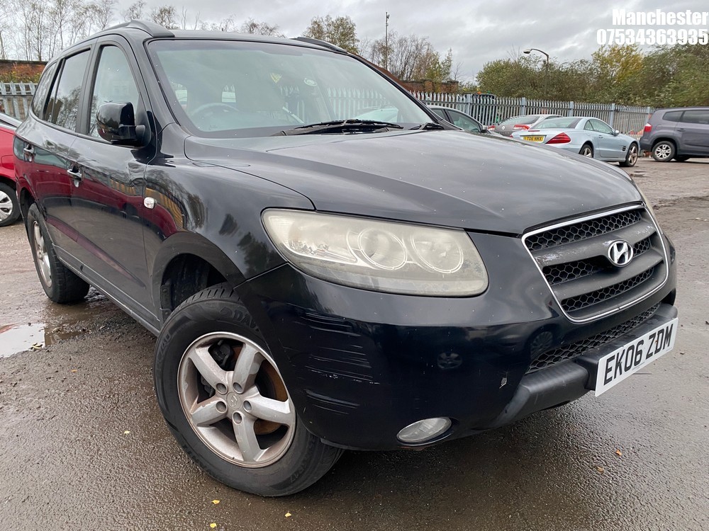 Location: Manchester - 2006 HYUNDAI SANTA FE GSI CRTD A Estate REG: EK06ZDM, 2188 Diesel, 5 Speed Auto Diesel, Former Keepers: 7, Keys: No, MOT Expiry date: 03/11/2025
