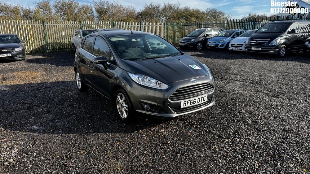 Location: Bicester - 2017 FORD FIESTA ZETEC TURBO 5 Door Hatchback REG: RF66OTG, Keys: Yes, MOT Expiry date: 27/08/2026, 999cc Petrol, 5 Speed Manual Petrol, Former Keepers: 2