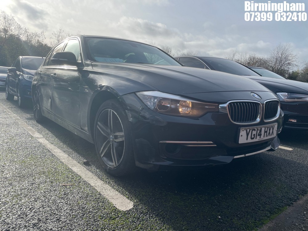 Location: Birmingham - 2014 BMW 320D LUXURY AUTO 4 DOOR SALOON REG: YG14HXX, 1995CC DIESEL, 8 SPEED AUTO DIESEL, Former Keepers: 3, Keys: Yes, MOT Expiry date: 11/12/2025
