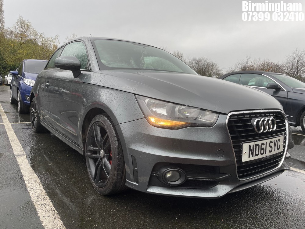 Location: Birmingham - 2011 AUDI A1 S LINE TDI 3 DOOR HATCHBACK REG: ND61SYG, 1598CC DIESEL, 5 SPEED MANUAL DIESEL, Former Keepers: 5, Keys: Yes, MOT Expiry date: 19/09/2026