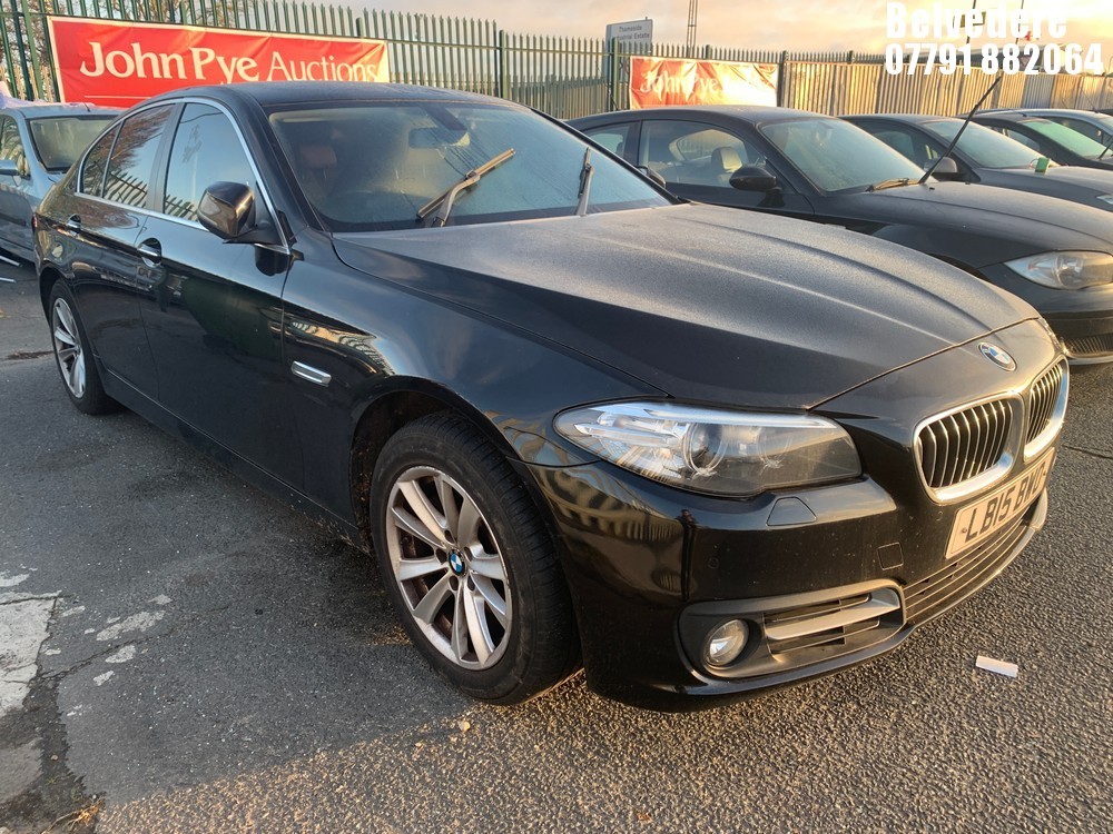 Location: BELVEDERE - 2015 BMW 520D SE AUTO 4 Door Saloon REG: LB15BWO, 1995cc Diesel, 8 Speed Auto Diesel, Former Keepers: 1, Keys: No, MOT: Expiry date22.08.2026
