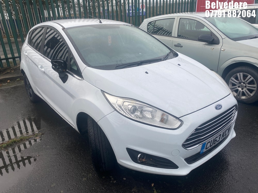 Location: Belvedere - 2013 FORD FIESTA ZETEC 5 Door Hatchback REG: CU63KCV, Keys: No, MOT Expiry date: 16/03/2026, 998 Petrol, 5 Speed Manual Petrol, Former Keepers: 10