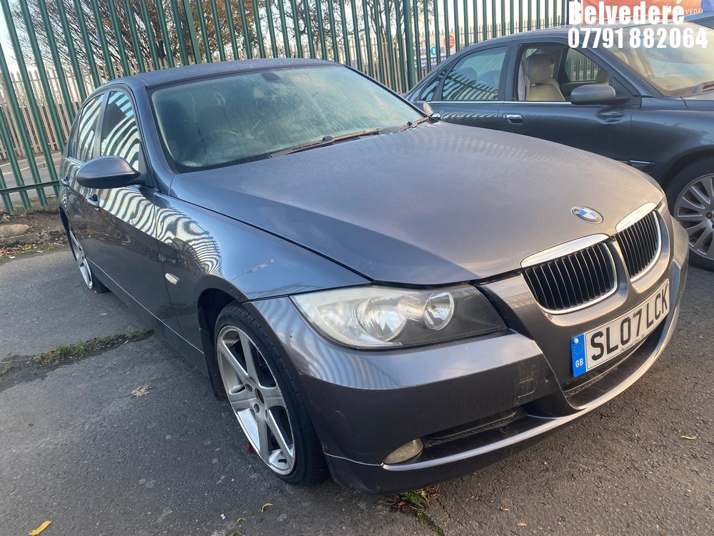 Location: Belvedere - 2007 BMW 318I ES 4 Door Saloon REG: SL07LCK, Keys: No, MOT Expiry date: 27/11/2025, 1995 Petrol, 6 Speed Manual Petrol, Former Keepers: 5