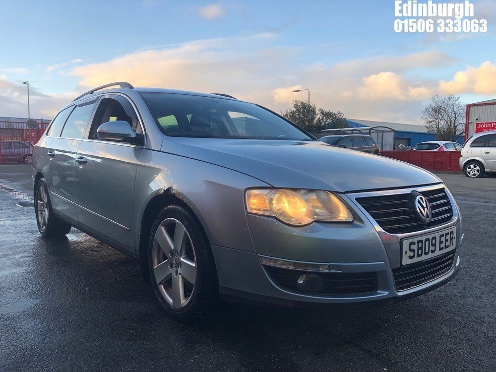 Location: Edinburgh - 2009 VOLKSWAGEN PASSAT SPORT TDI ESTATE REG: SB09EER, 1968cc DIESEL, 6 SPEED MANUAL DIESEL, Former Keepers: 5, Keys: Yes, MOT Expiry date: 11/11/2025