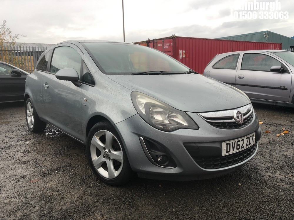 Location: Edinburgh - 2013 VAUXHALL CORSA SXI 3 Door Hatchback REG: DV62ZCK, Keys: No, MOT Expiry date: 21/12/2025, 1398 Petrol, 5 Speed Manual Petrol, Former Keepers: 7