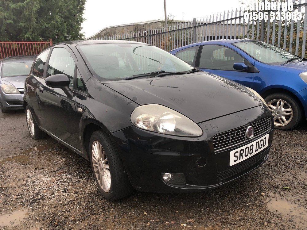 Location: Edinburgh - 2008 FIAT GRANDE PUNTO GP 8V 3 Door Hatchback REG: SR08DGO, Keys: No, MOT Expiry date:, 1368 Petrol, 5 Speed Manual Petrol, Former Keepers: 8