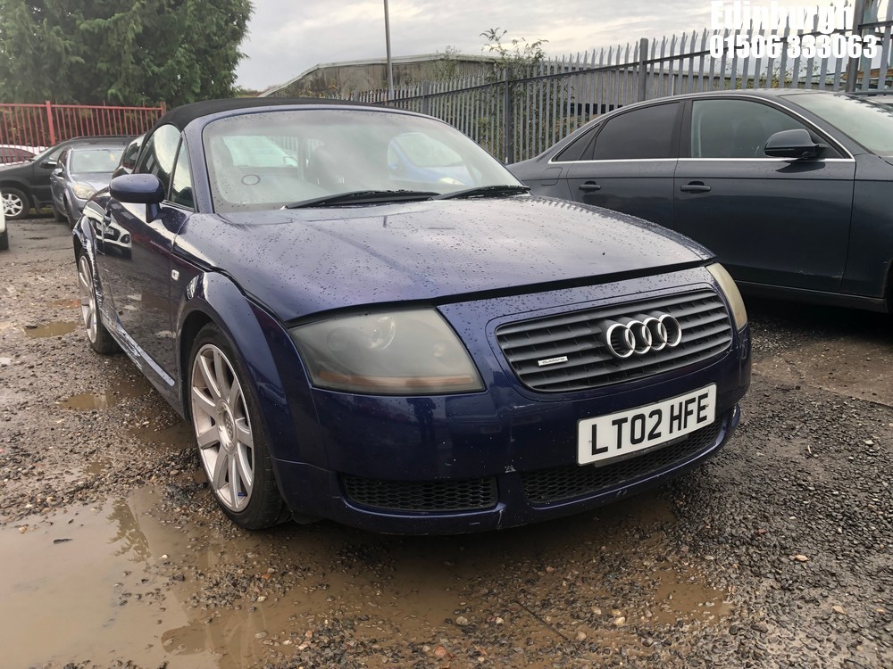 Location: Edinburgh - 2002 AUDI TT QUATTRO (180 BHP) Convertible REG: LT02HFE, Keys: No, MOT Expiry date:, 1781 Petrol, 6 Speed Manual Petrol, Former Keepers: 9