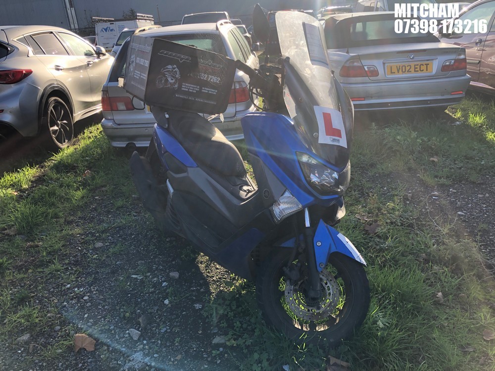NOTE: ATF Registered Buyers ONLY - Location: MITCHAM - 2018 YAMAHA GPD125-A NMAX 125 ABS SCOOTER REG: LT68LXO, 125cc PETROL, automatic, Former Keepers: 10, Keys: No, MOT: Expiry date13/11/2025