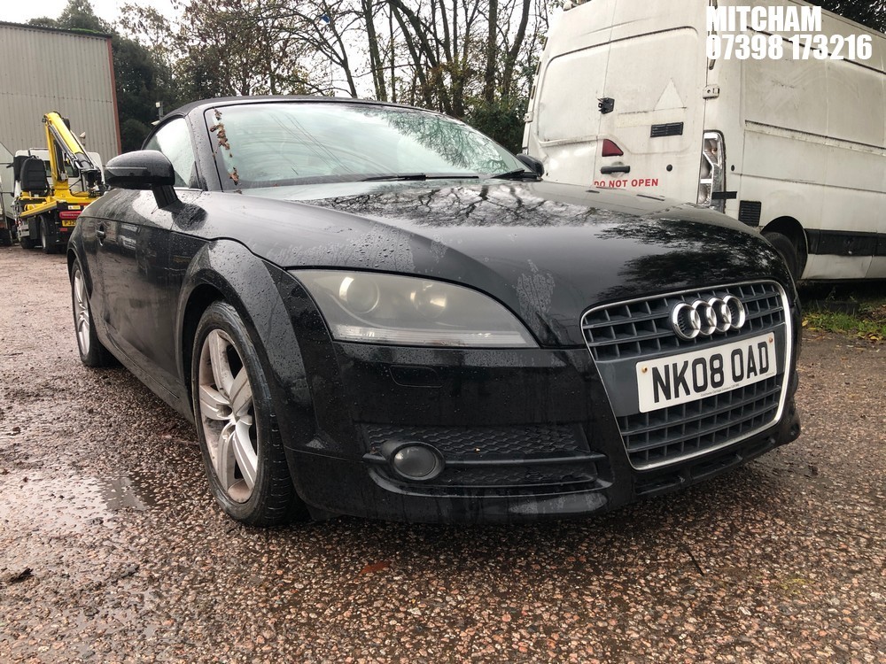 Location: Mitcham - 2008 AUDI TT TFSI CONVERTIBLE REG: NK08OAD, 1984cc PETROL, 6 SPEED MANUAL PETROL, Former Keepers: 5, Keys: Yes, MOT Expiry date: 26/07/2026