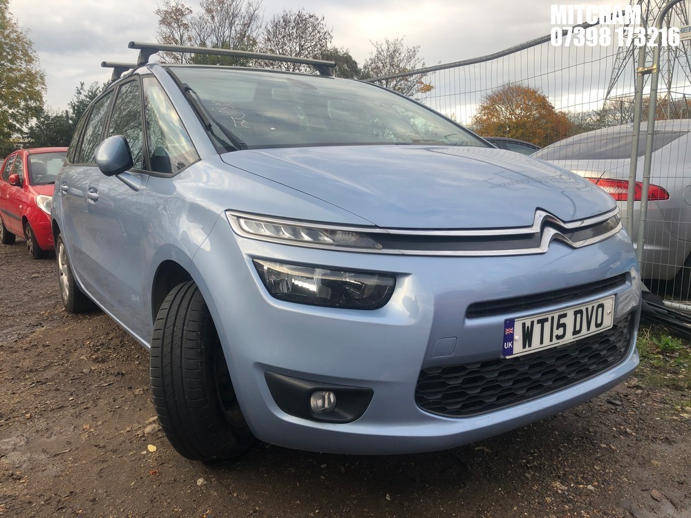 Location: Mitcham - 2015 CITROEN C4 GRAND PICASSO VTR + BL MPV REG: WT15DVO, Keys: No, MOT Expiry date: 13/09/2025, 1560 Diesel, 6 Speed Manual Diesel, Former Keepers: 6
