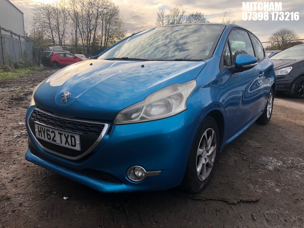 Location: Mitcham - 2012 PEUGEOT 208 ACTIVE 3 Door Hatchback REG: HY62TXD, Keys: No, MOT Expiry date: 19/05/2026, 1397 Petrol, 5 Speed Manual Petrol, Former Keepers: 5