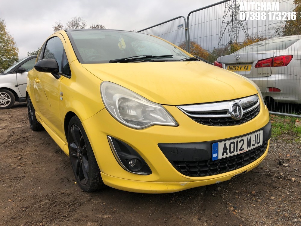 Location: Mitcham - 2012 VAUXHALL CORSA LIMITED EDITION 3 Door Hatchback REG: AO12WJU, Keys: No, MOT Expiry date: 06/02/2026, 1229 Petrol, 5 Speed Manual Petrol, Former Keepers: 7