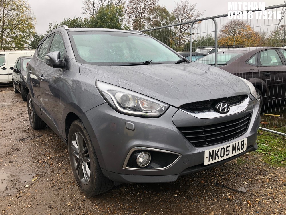 Location: Mitcham - 2014 HYUNDAI IX35 SE CRDI Estate REG: NK05MAB, Keys: No, MOT Expiry date: 14/10/2026, 1685 Diesel, 6 Speed Manual Diesel, Former Keepers: 4