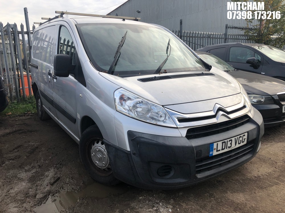 Location: Mitcham - 2013 CITROEN DISPATCH 1000 L1H1 HDI Panel Van REG: LD13VGG, Keys: No, MOT Expiry date: 29/10/2025, 1560 Diesel, 5 Speed Manual Diesel, Former Keepers: 3